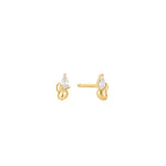 Ania Haie Gold Twisted Wave Stud Earrings