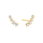 Ania Haie Gold Sparkle Climber Studs