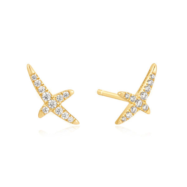 Ania Haie Gold Kiss Pavé Studs