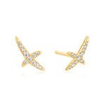 Ania Haie Gold Kiss Pavé Studs