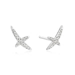 Ania Haie Silver Kiss Pavé Studs