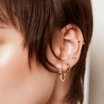 Ania Haie Gold Cross Hoop Earrings