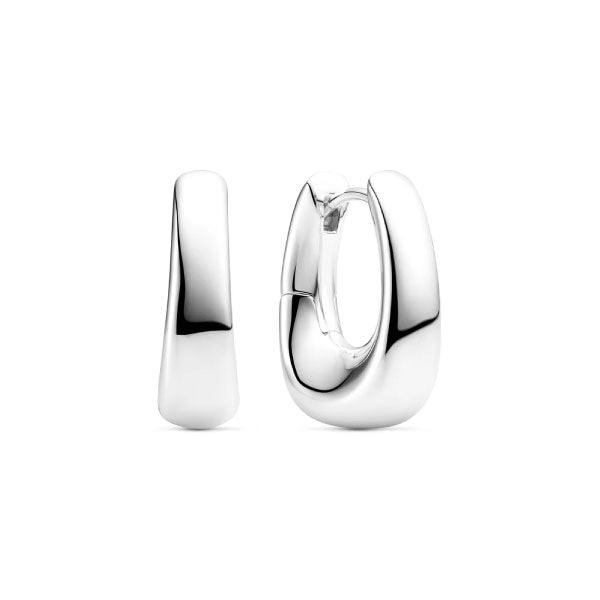 Borsa Pianura Silver Piccolo Hoop Earrings