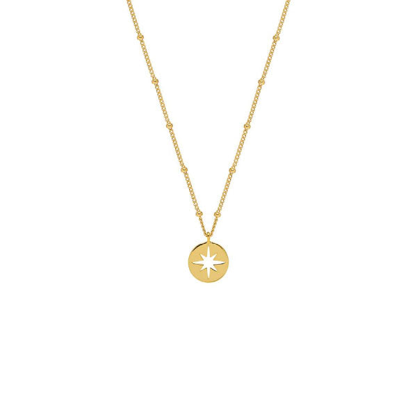 Estella Bartlett Gold Starburst Disc Necklace