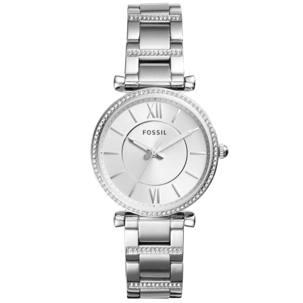 Carlie Three-Hand Stainless Steel Watch