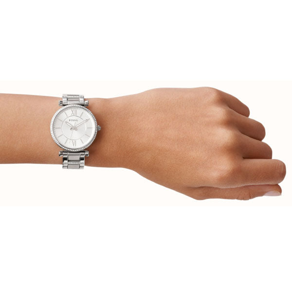 Carlie Three-Hand Stainless Steel Watch