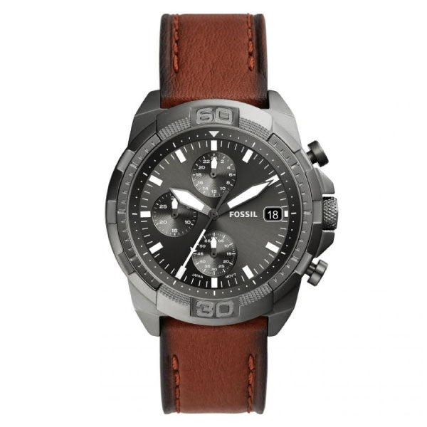 Fossil Bronson Chronograph Brown LiteHide Leather Watch