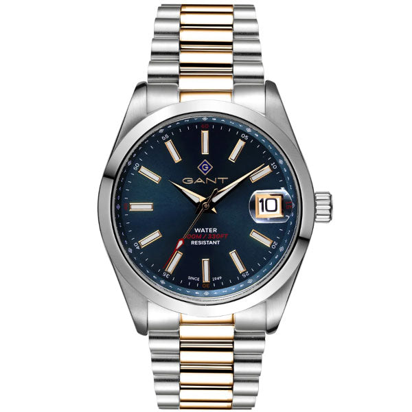 Eastham Blue Dial Two Tone Watch