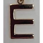 Initial E 9ct Yellow Gold Pendant