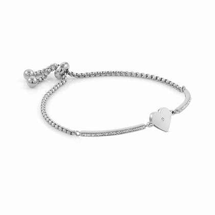 Milleluci Heart Bracelet SS