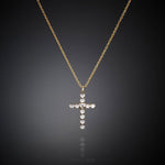 Chiara Ferragni Bold Fine Cross Necklace Gold