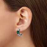 Chiara Ferragni Emerald Small Hoop Earrings