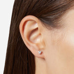 Chiara Ferragni Sterling Silver Heart Crystal Earrings