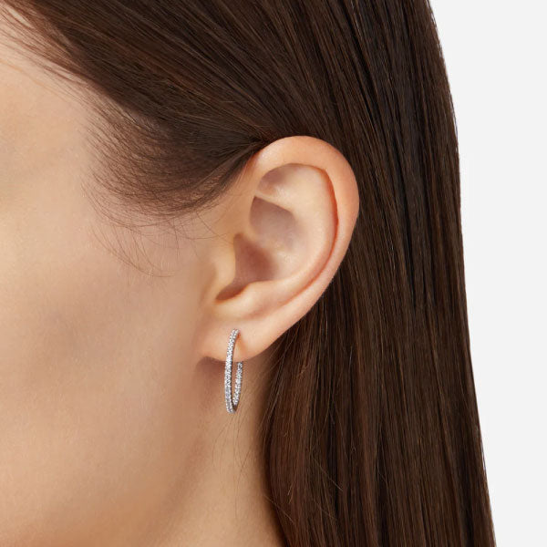 Chiara Ferragni Sterling Silver Big Hoop Earrings