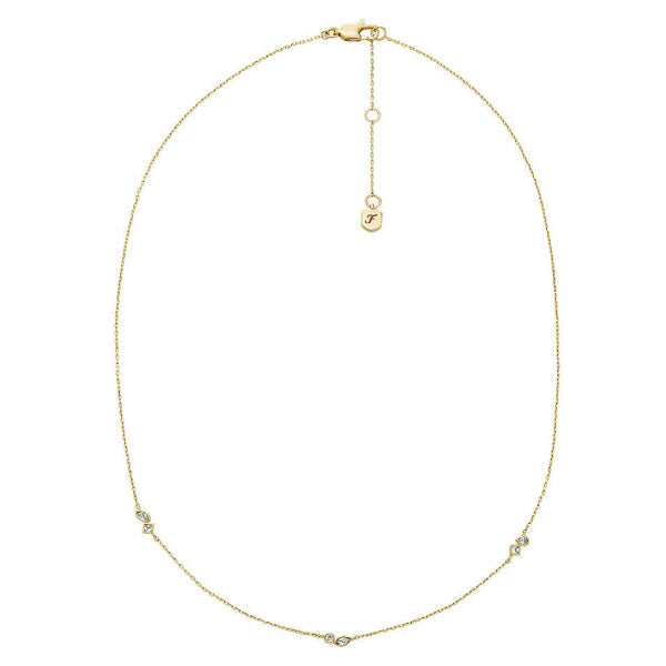Ellis Toi Et Moi Gold Station Necklace