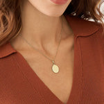 Fossil Drew Gold-Tone Stainless Steel Necklace