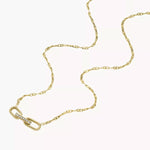 Fossil Heritage D-Link Gold-Tone Stainless Steel Necklace