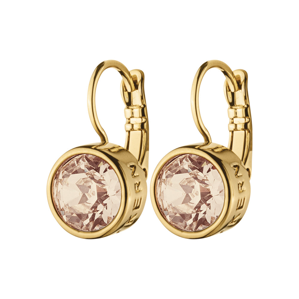 Louise Gold Earrings with Golden Stones