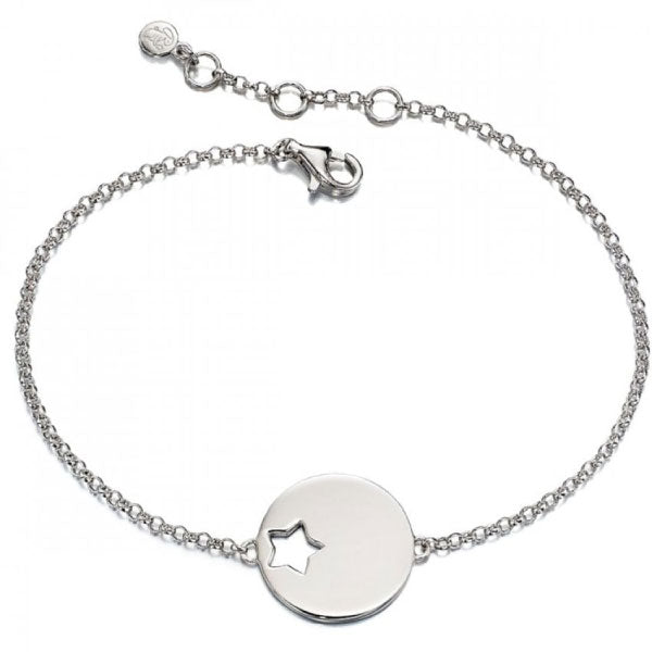 Little Star Cut Out Star Silver Bracelet