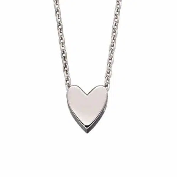 Little Star Zahra Silver Heart Charm Necklace