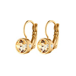 Madu Gold Earrings with Golden Stones