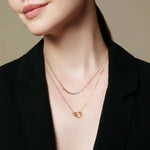 Ania Haie Gold Interlinked Circles Pavé Necklace