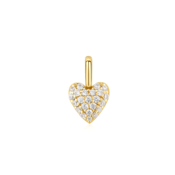 Ania Haie Gold Heart Pavé Charm