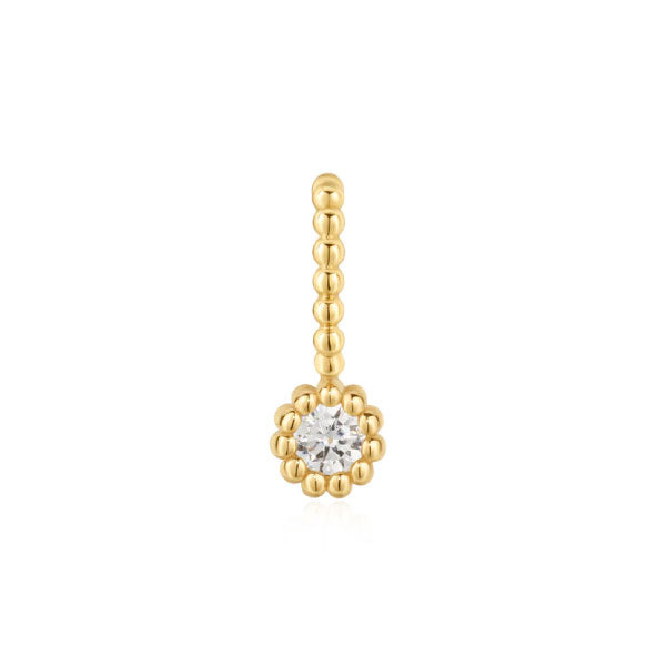 Ania Haie Gold Round Beaded Bezel Set Charm