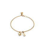 Uno de 50 18K Gold Plated Heart Bracelet