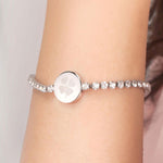 Sector Stainless Steel Woman's 4 Leaf Clover Tennis Bracelet