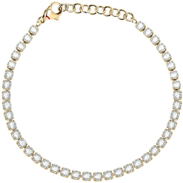 Sector Woman's 19cm Yellow Gold Tone Tennis Bracelet