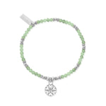 Chlobo Flower Mandala Aventurine Bracelet Silver