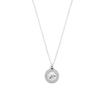 Chlobo Diamond Cut Necklace with Bobble Compass Pendant