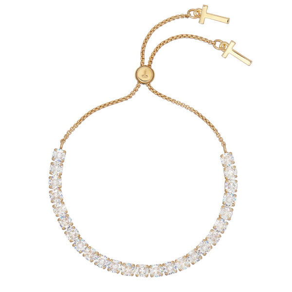 Ted Baker Melrah Icon Gold Tone Crystal Slider Bracelet