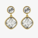 Ted Baker Craset Gold Tone Crystal Drop Earrings