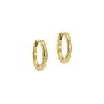 Ted Baker Crisele Gold Tone Logo Hoop Earrings