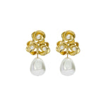 Ted Baker Florelle Gold Tone Flower Drop Earrings