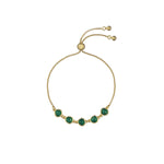 Ted Baker Pelra Gold Tone Green Bracelet