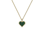 Ted Baker Morelie Gold Tone Green Heart Pendant Necklace