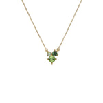 Ted Baker Joyelle Gold Tone Green Jewel Cluster Necklace