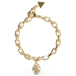 Guess Heart Cage Gold Plated Bracelet