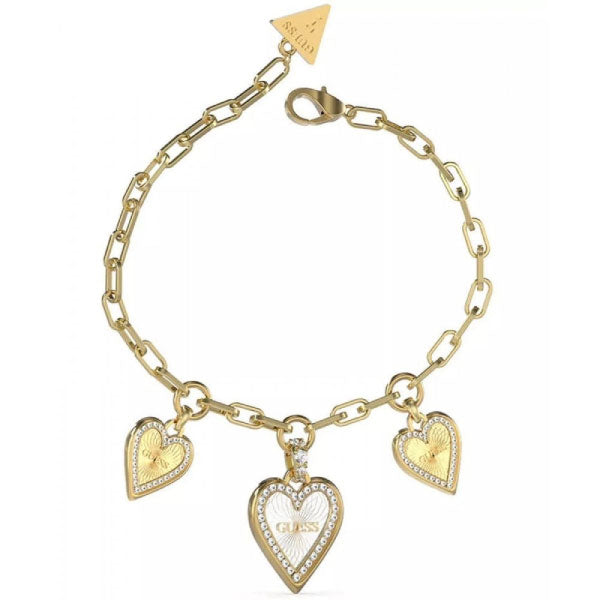 Guess Love Me Tender Two Tone Gold Plated Bracelet