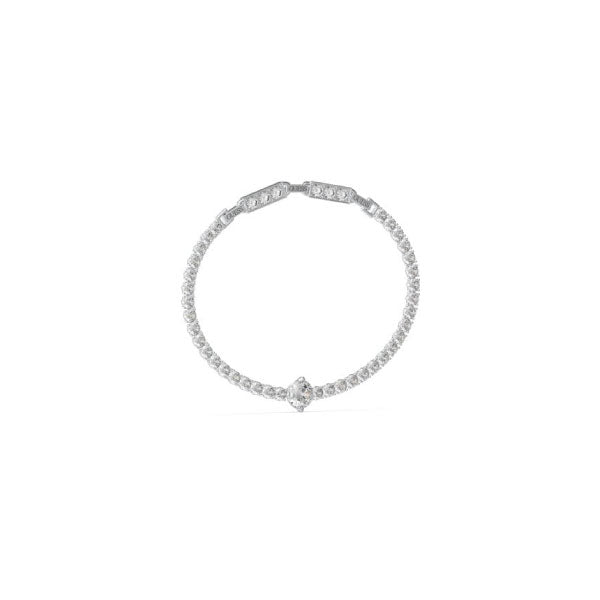 Guess Arm Party Silver Tone Crystal Tennis Bracelet