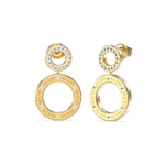 Guess Circle Lights Gold Earrings