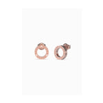 Guess Circle Lights Rose Gold Earrings