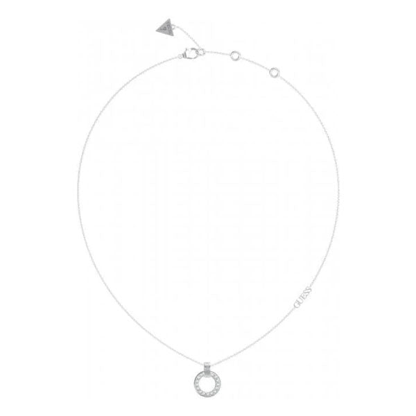 Guess Circle Lights Silver Necklace