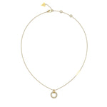 Guess Circle Lights Gold Tone Necklace