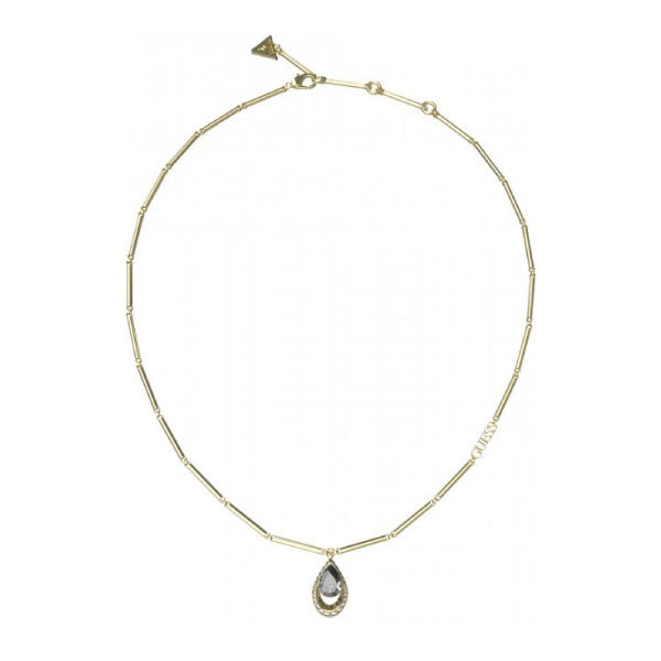 Guess Lollipop Pear CZ Gold Tone Necklace