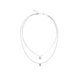 Guess 4G Crush Silver Tone Necklace