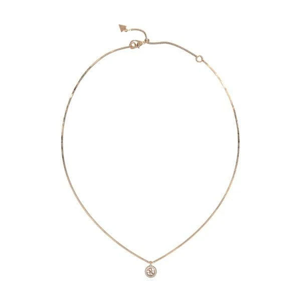 Guess 4G Crush Rose Gold Crystal Necklace